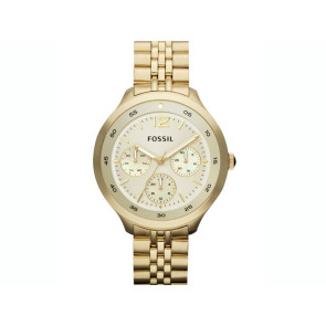 Uhrenarmband Fossil ES3240 Rostfreier Stahl Vergoldet 16mm